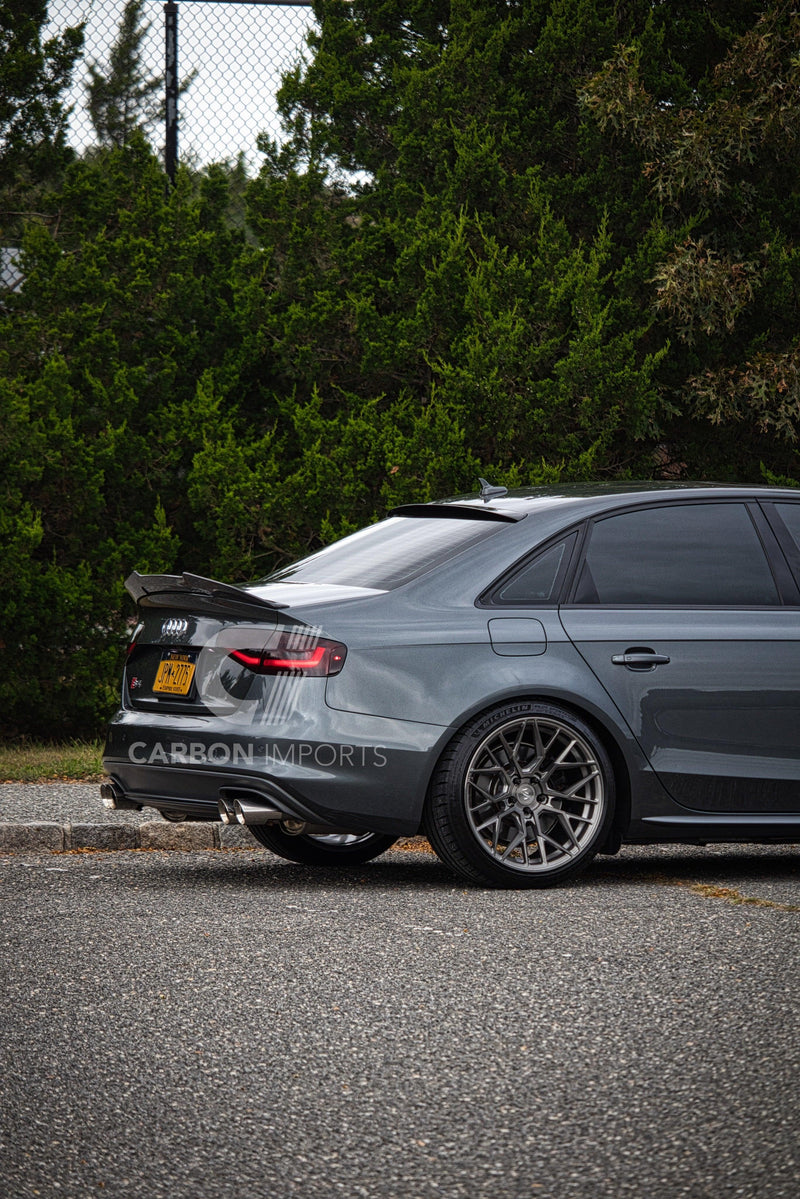 Audi S4 2009-2016 B8/B8.5  Carbon Fiber Trunk Lip V4