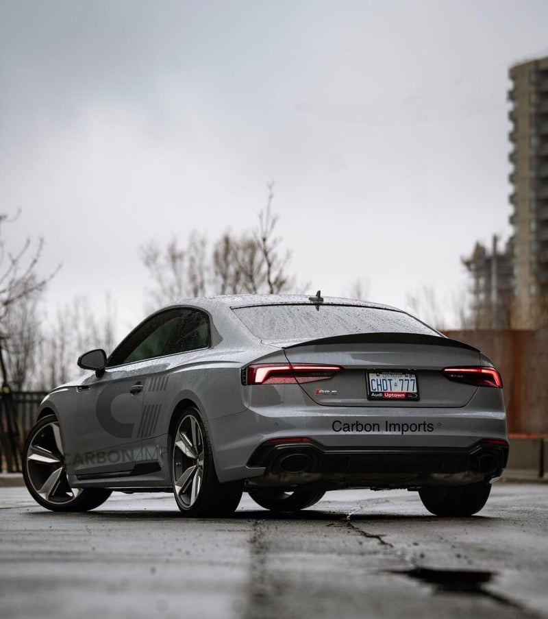 Audi A5/S5/RS5 2017-2023 B9/B9.5 Carbon Fiber Trunk Lip HighKick Version