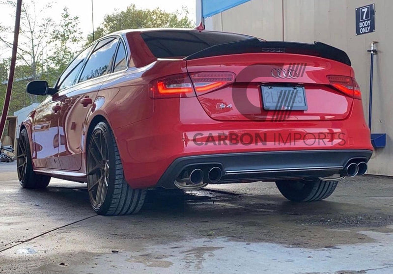 Audi S4 2009-2016 B8/B8.5  Carbon Fiber Trunk Lip V4