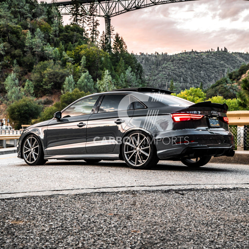 Audi A3/S3/RS3 Carbon Fiber Trunk Lip 2015-2020 V4