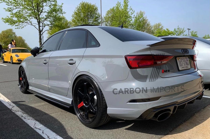 Audi A3/S3/RS3 2015-2020  Carbon Fiber Trunk Lip HighKick Version