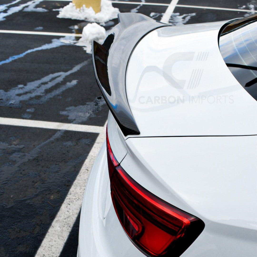 Audi A3/S3/RS3 8V Carbon Fiber Trunk Lip 2015-2020 V4