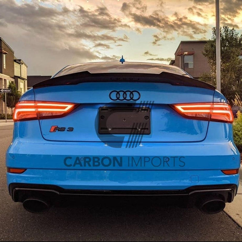 Audi A3/S3/RS3 Carbon Fiber Trunk Lip 2015-2020 V2