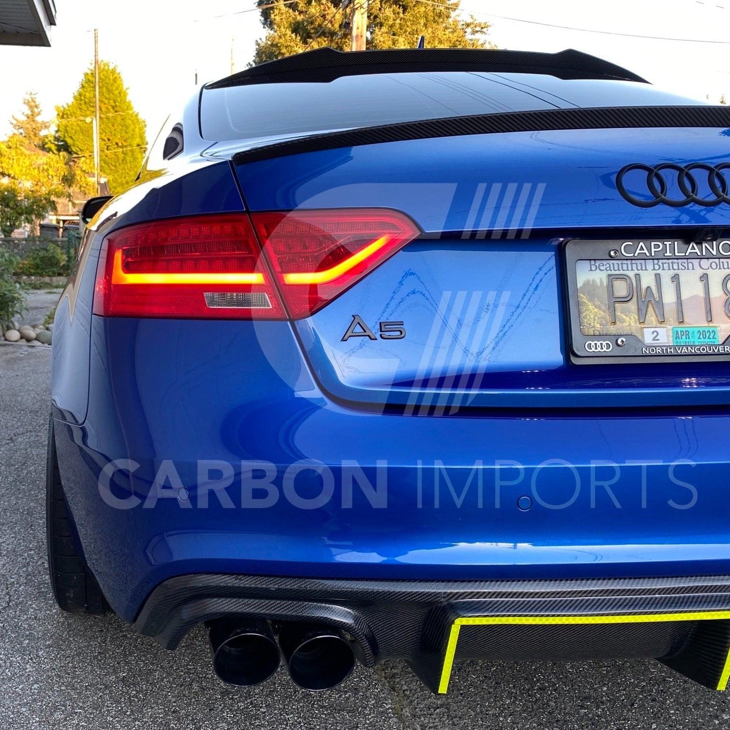 Audi A5/S5/RS5 B8/B8.5 Carbon Fiber Roof Spoiler 2007-2016