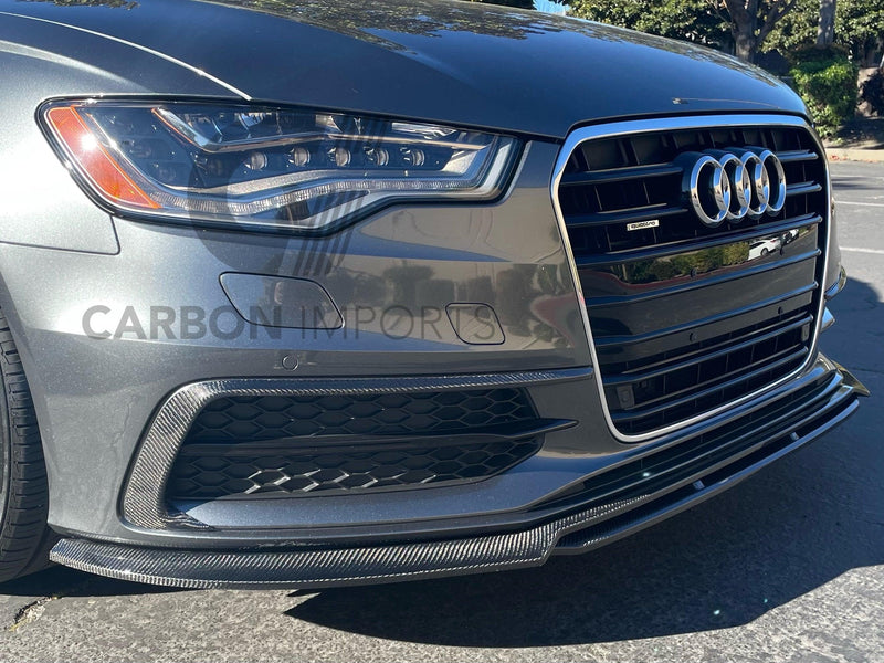 Audi S6/A6 S-Line C7 Carbon Fiber Front Lip 2012-2015