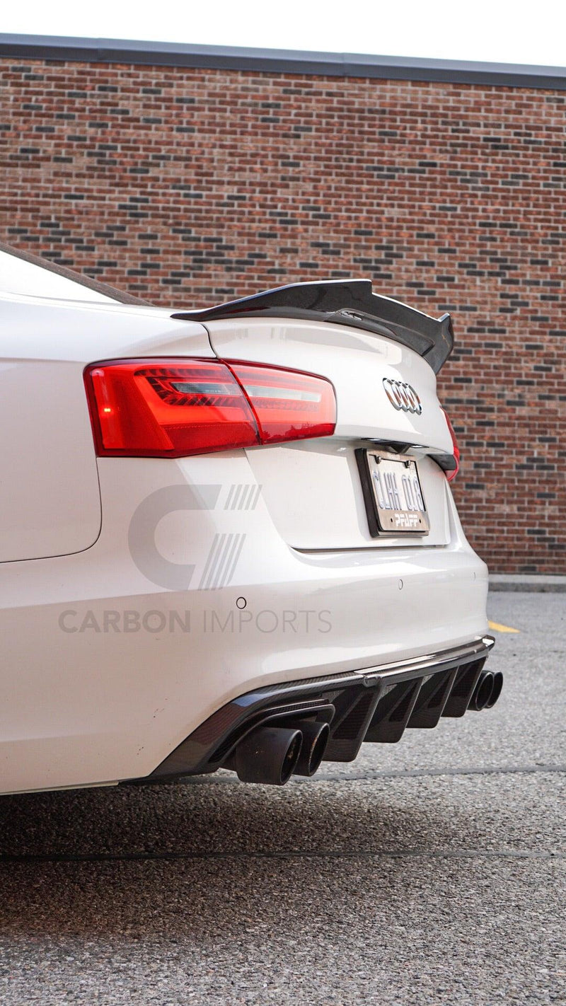 Audi S6/A6 S-Line C7 Carbon Fiber Rear Diffuser 2012-2015