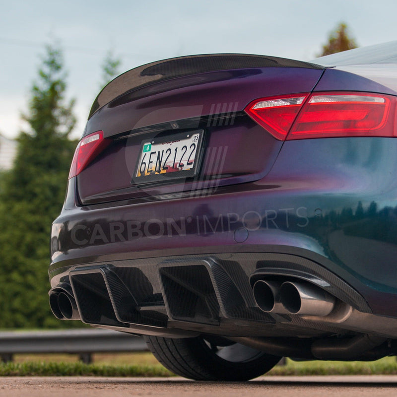 Audi S5/A5 S-Line B8 Carbon Fiber Rear Diffuser 2007-2012