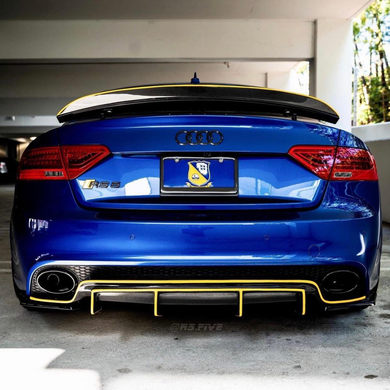 Audi RS5 B8/B8.5 Carbon Fiber Trunk Lip 2010-2016 V1