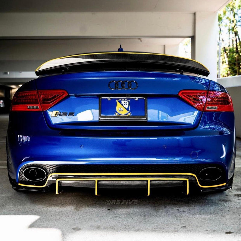 Audi RS5 B8/B8.5 Carbon Fiber Trunk Lip 2010-2016 V1