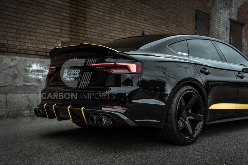 Audi A5/S5/RS5 B9/B9.5 Carbon Fiber Trunk Lip 2017-2024 V4