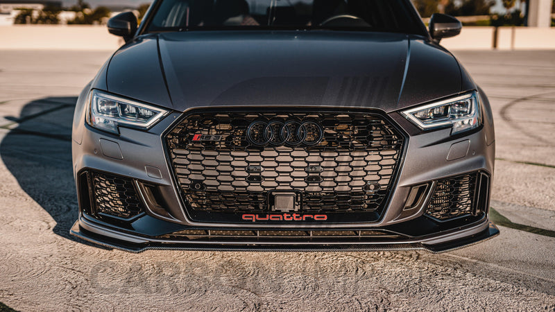 Audi RS3 Carbon Front Fiber Lip 2017-2020