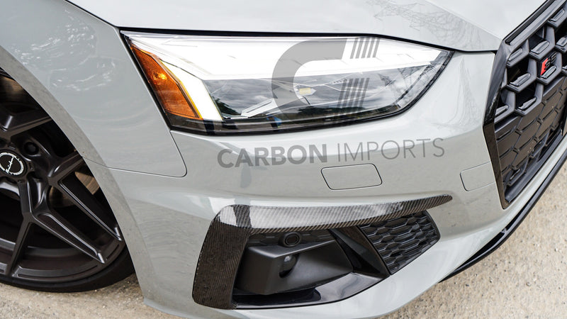 Audi S5 / A5 S Line 2020-2024 B9.5 Carbon Fiber Fog Canards