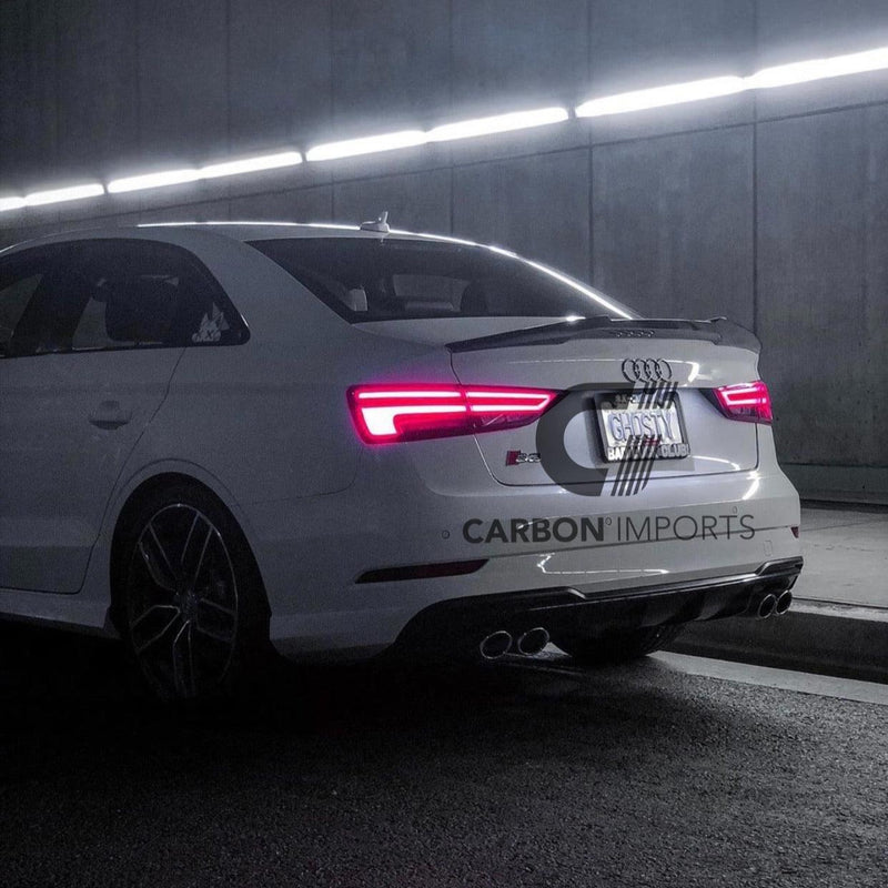 Audi A3/S3/RS3 Carbon Fiber Trunk Lip 2015-2020 V2