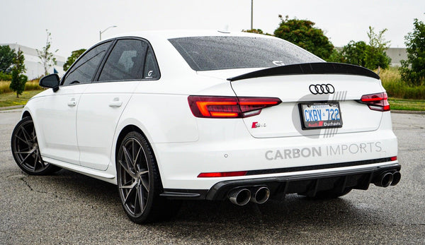 Audi S4/A4 B9 Carbon Fiber Rear Bumper Canards 2017-2019